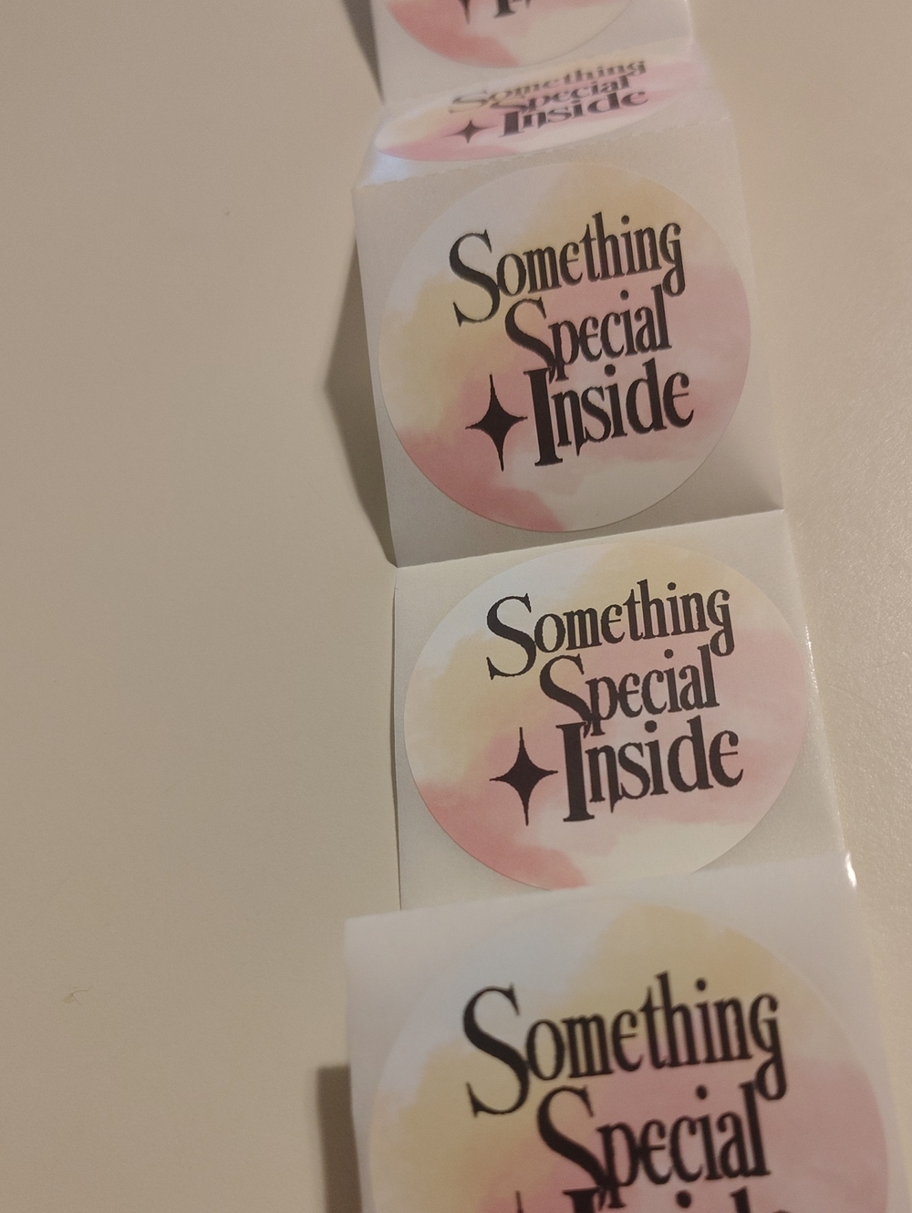 20 Something Special Inside Decorative Sticker - Pink & Cream